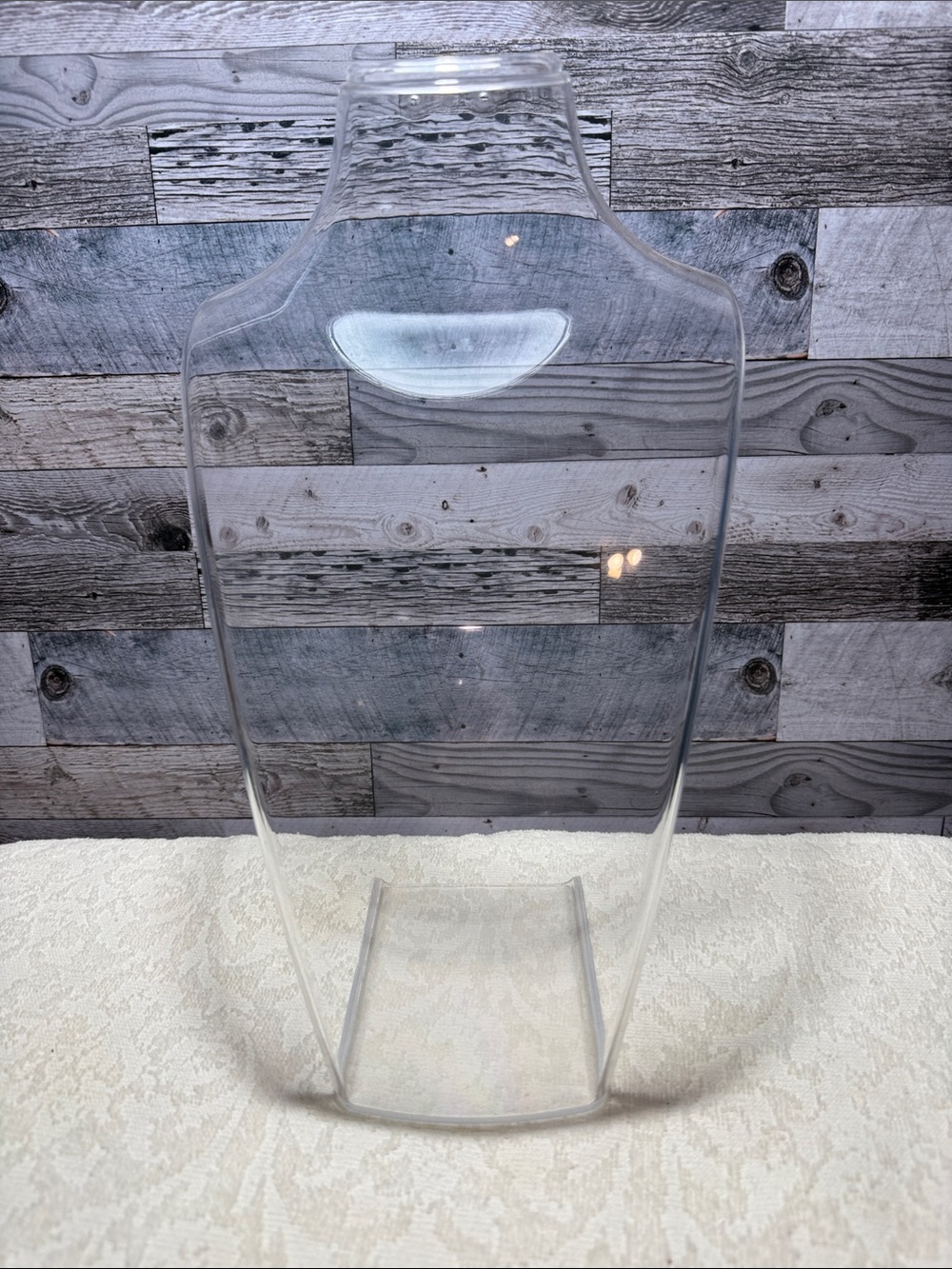 1 Clear Acrylic Jewelry Necklace Display